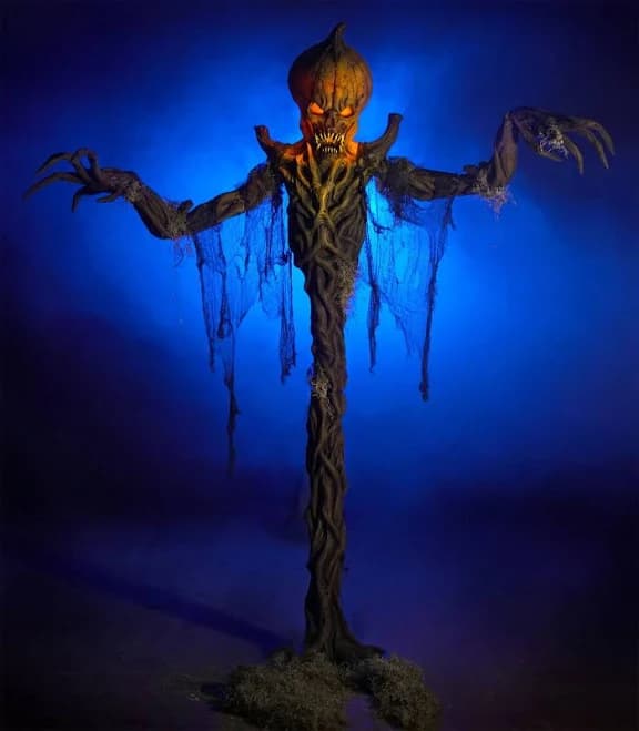 Morris Costumes Pumpkin Stalker Light-Up Static Prop