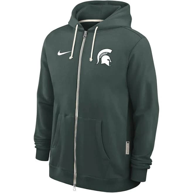 Nike Men's Michigan State Spartans 2025 Sideline Dri-FIT Full-Zip Hoodie