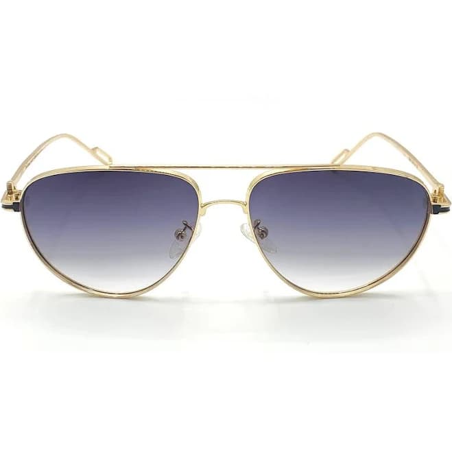 Aviator Sunglasses with Gradient Blue Lenses