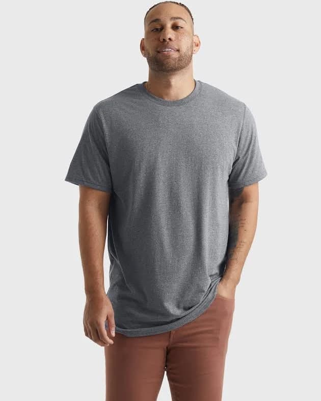 Hanes Originals Men's T-Shirt Tri-Blend Crewneck Big & Tall