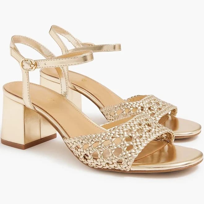J.Crew Women's Woven Heeled Sandals