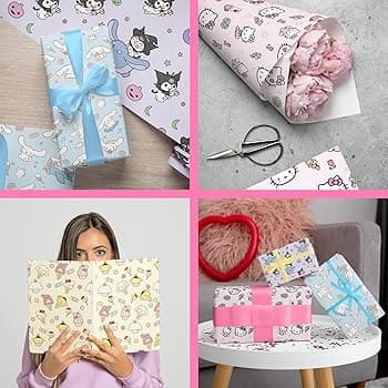 Amazon.com: Kawaii Cartoon Anime Wrapping Paper, 12 Sheets Cute Kitty Cinnamon Character Folded Flat Wrap Paper Gift Packaging Handmade DIY Crafts Party Favors Supplies for Christmas Holiday Birthday Baby Shower : Health
