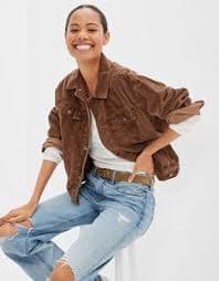 AE '90s Boyfriend Oversized Corduroy Jacket | American Eagle