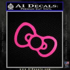 Hello Kitty Bow Tie Only Decal Sticker » A1 Decals