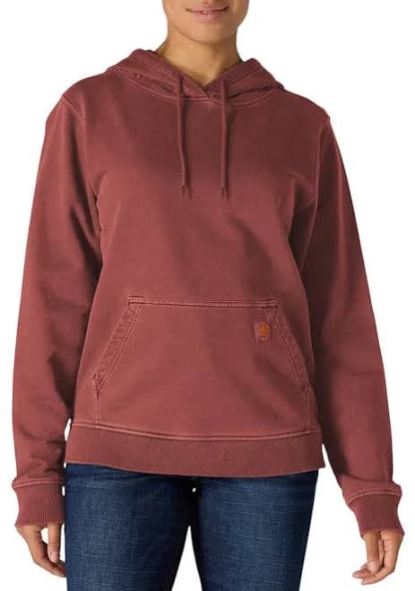 Carhartt Women's Relaxed Fit Midweight Garment Dye French Terry Hooded Sweatshirt