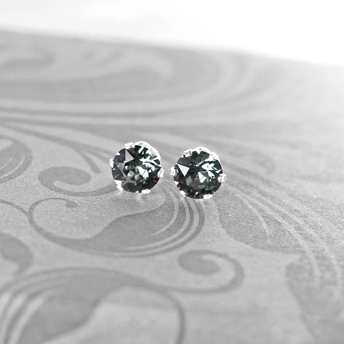 Sterling Silver Swarovski Crystal Stud Earrings