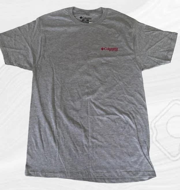 Columbia Men's Pfg Graphic Print Heather Crew Neck T-shirt - Gray,
