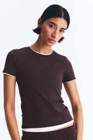 Sports top with DryMove™ - Warm brown - Ladies | H&M HK