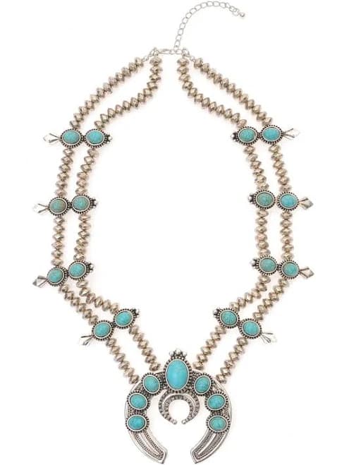 Emersyn Tribal Turquoise Necklace