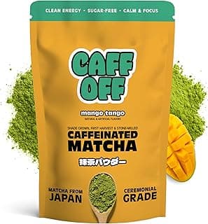 Mango Matcha Green Tea Powder From Japan - 1.06 oz / 30 g - Ceremonial Grade & Sugar Free - No Fillers or Milk Powders - Tested For Heavy Metals & Radiation - First Harvest & Shade Grown Matcha Powder