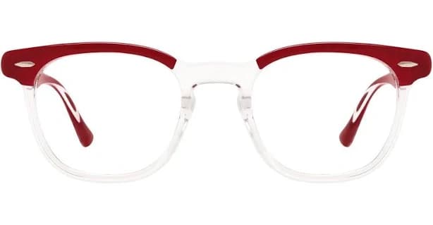Coyne Square - Red/Clear