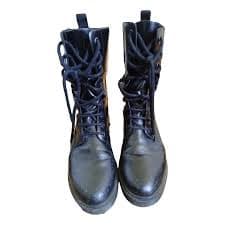 Leather boots SUPREME X DR MARTENS Green size 39 EU in Leather - 49109004