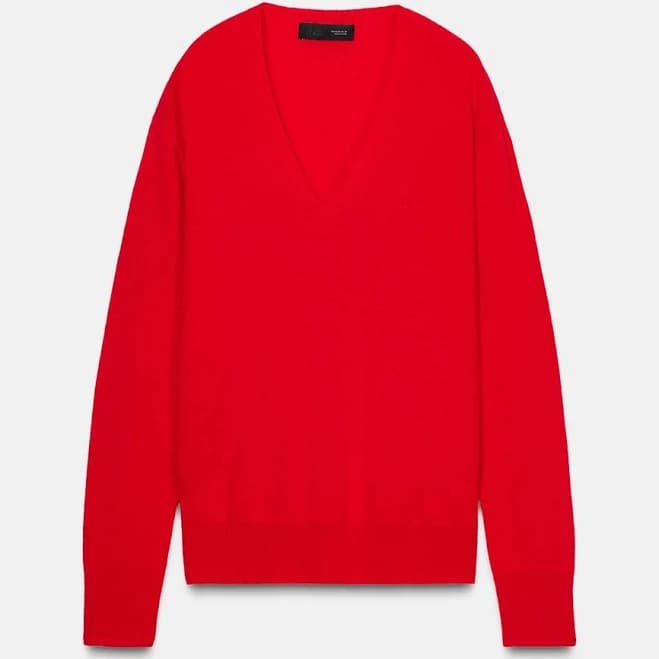 Zara Women's Extrasoft Wool V-Neck Jumper