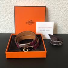 Hermes | Accessories | Hermes Double Tour Bracelet Size Xs Color Tosca | Poshmark