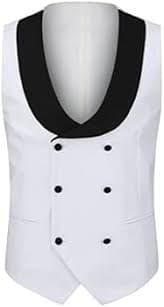 YOUTHUP Men's Tuxedo Suit 3 Piece Pointed Lapel with Bow Tie Men Suits 3 Piece for Wedding Business Party Comfort Elegant Blazer Jacket and Trousers Vest, white : Amazon.com.be: Fashion