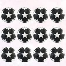 12pcs Table Soccer Footballs Replacement Balls Interesting Mini Tabletop Soccer Game Ball Accessory for Home Outdoor Outside (White and Black) - Walmart.com