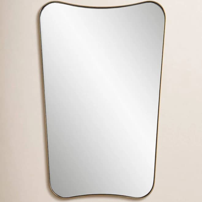 Joss & Main Capra Metal Wavy Wall Mirror