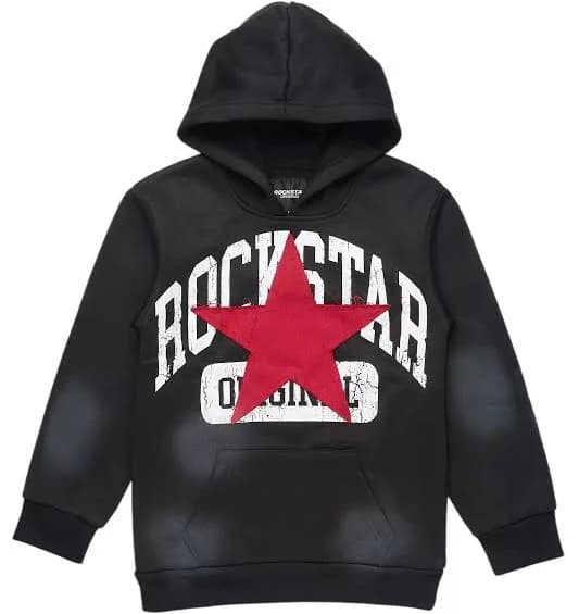 Mallor Boys Graphic Hoodie with Patch