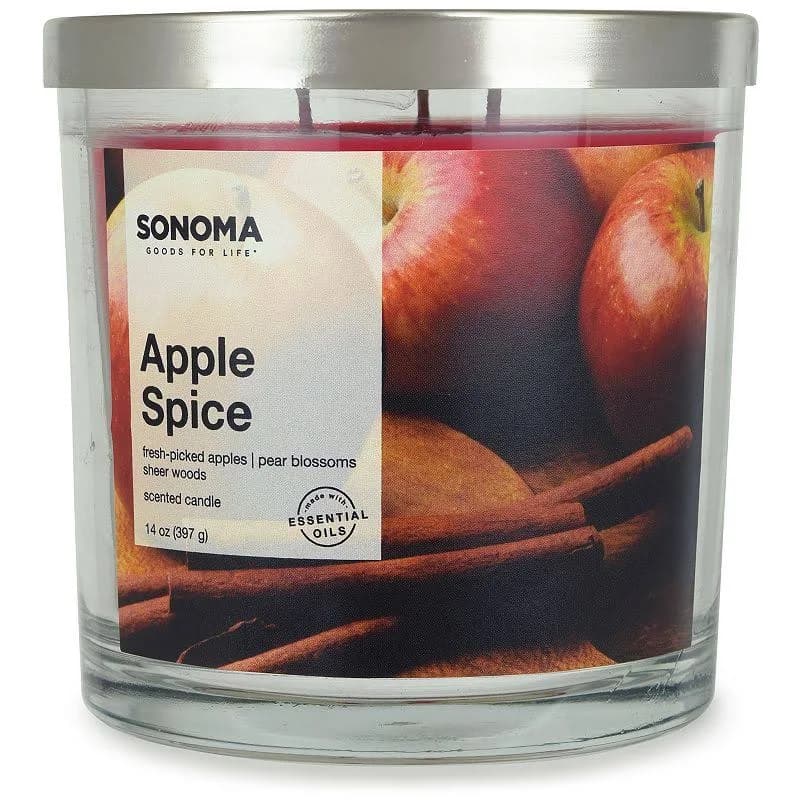 Sonoma Goods for Life Apple Spice Candle Jar