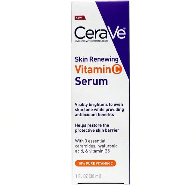 CeraVe CeraVe Skin Renewing Vitamin C Serum, 10% Pure Vitamin C, 24 Hour Hydration, Paraben And Fragrance Free - 1 Fl Oz,