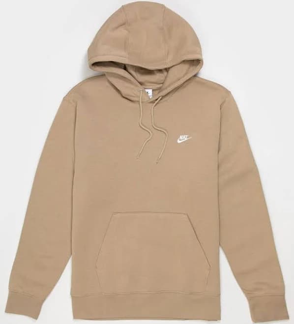 Nike Club Fleece Mens Hoodie - Beige - Size: Xx-Large