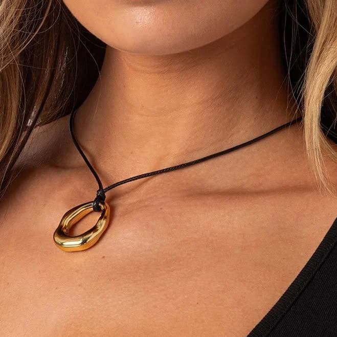 Hoop Cord Necklace
