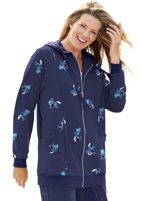 Disney Plus Size Stitch Fleece Hoodie