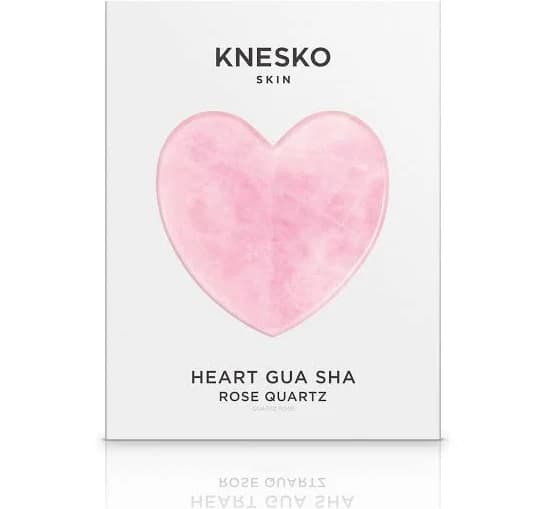 Knesko Skin Rose Quartz Heart Shaped Gua Sha