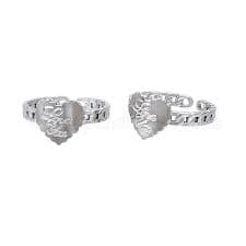 Wholesale Non-Tarnish 304 Stainless Steel Heart with Word Love You Open Cuff Ring for Women - Pandahall.com