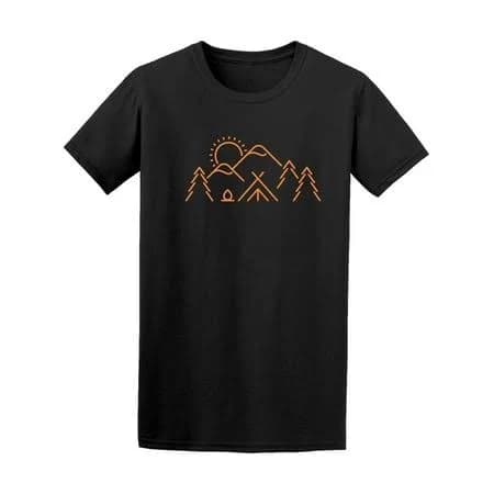 Mountains Outline Graphic Men's Tee