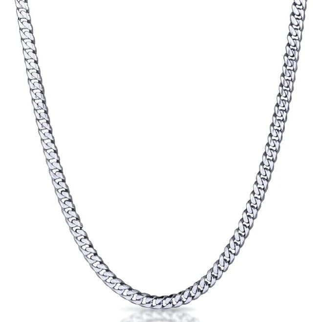 Elite Athletic Gear Stainless Steel Waterproof Cuban Link Chain Necklace