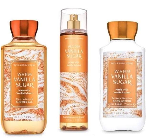 Bath & Body Works Warm Vanilla Sugar Full Size Set