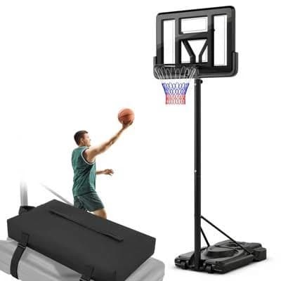 Gymax Adjustable Height Portable Basketball Hoop System