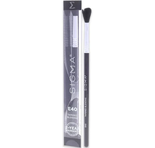 Tapered Blending Brush - E40 Black-Chrome by SIGMA for Women - 1 Pc Brush
