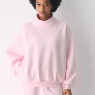 Aritzia Cozy Sweatfleece Mega Funnel Neck Sweater