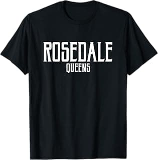 Rosedale Queens Text White Print T-Shirt