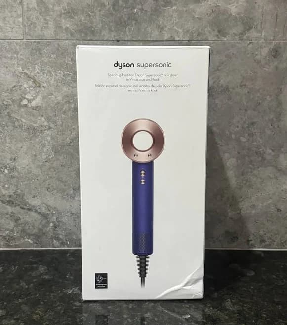 Dyson Limited Edition Supersonic Hair Dryer Gift Set Vinca Blue / Rosé