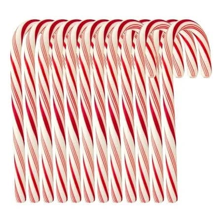 Candy Cane Peppermint Flavored Red & White Stripes Individually Wrapped Creative Idea Booklet