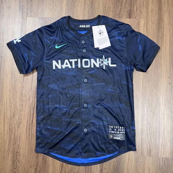 Nike Mlb 2023 Seattle All-star Game National Blue Jersey Size M 10/12