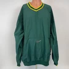 Vintage 90s Nike Center Swoosh Windbreaker Jacket Mens Size 2XL Green