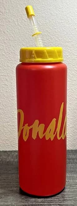90's Mcdonalds Sports Water Bottles Squeeze With Straw Rare Hard To