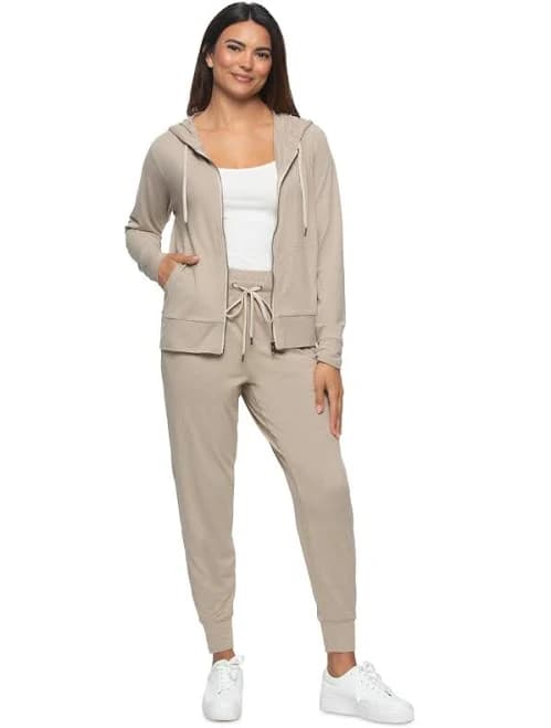 Felina Women's Lightweight Zip Hoodie and Jogger Set