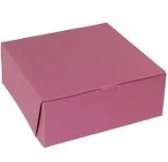 Pink Cake & Bakery Boxes - Box and Wrap