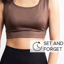 HALFTEE Layering Crop Top Velvet By Graham & Spencer Women's Divya Crop Top – Silk Cotton Voile Fabric, Adjustable Straps, Ruffle Detail Half Tee Cap Sleeve