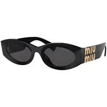 Miu Miu Black Sunglasses with Gold Logo