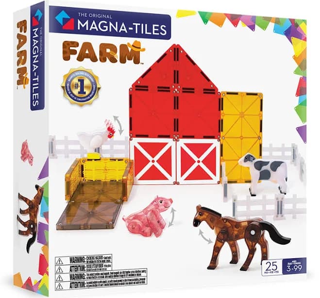 Magna-Tiles Farm Animals 25 Piece Set