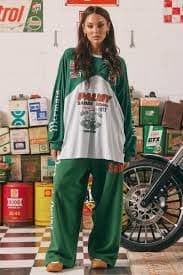 THE LONG SLEEVE MERMAID RACING TEE - GREEN – Beach N Beyond Boutique