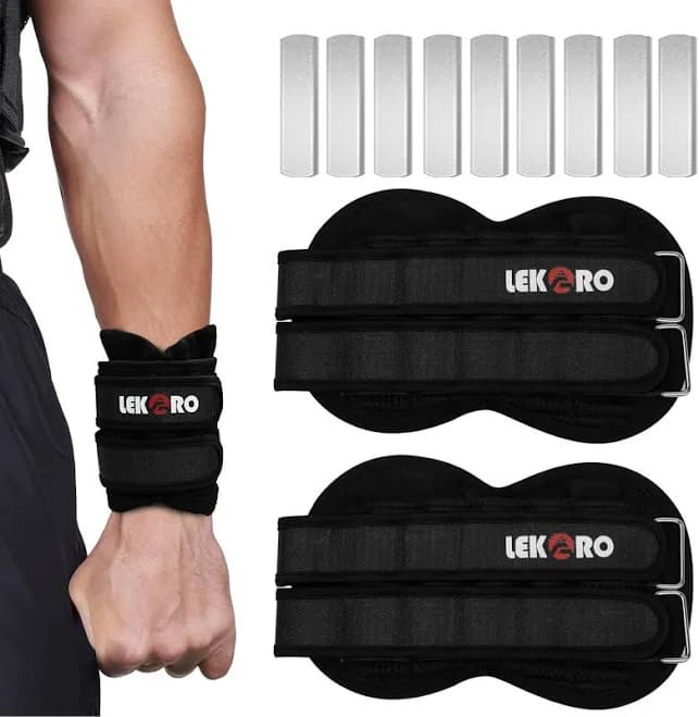 LEK?RO Adjustable Removable Wrist Arm Weights