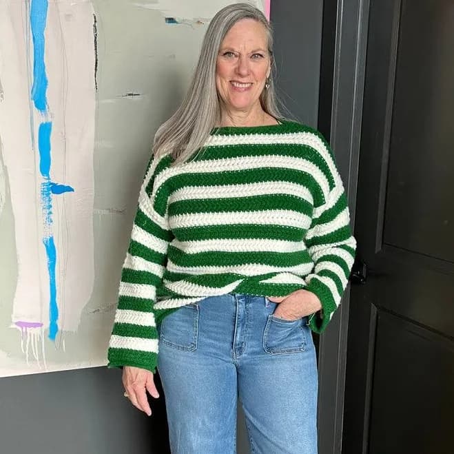 Oversized Striped Sweater