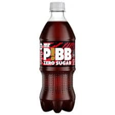 Mr Pibb Zero Sugar Kickin' Cherry Soda, 20 oz